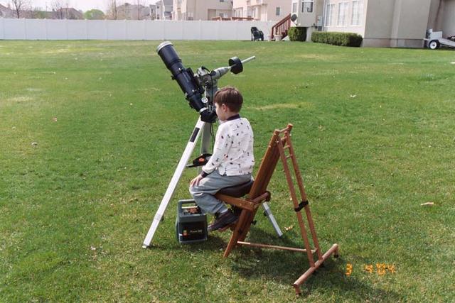 looking at sunspots