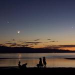 Venus Jupiter Conjunction Sep 6, 2008 at Great Salt Lake