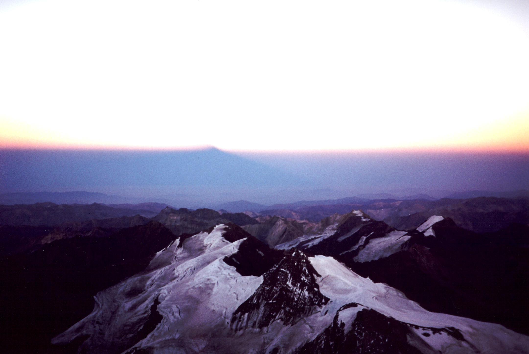 Aconcagua dawn shadow