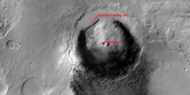 Gale Crater Curiosity landing site