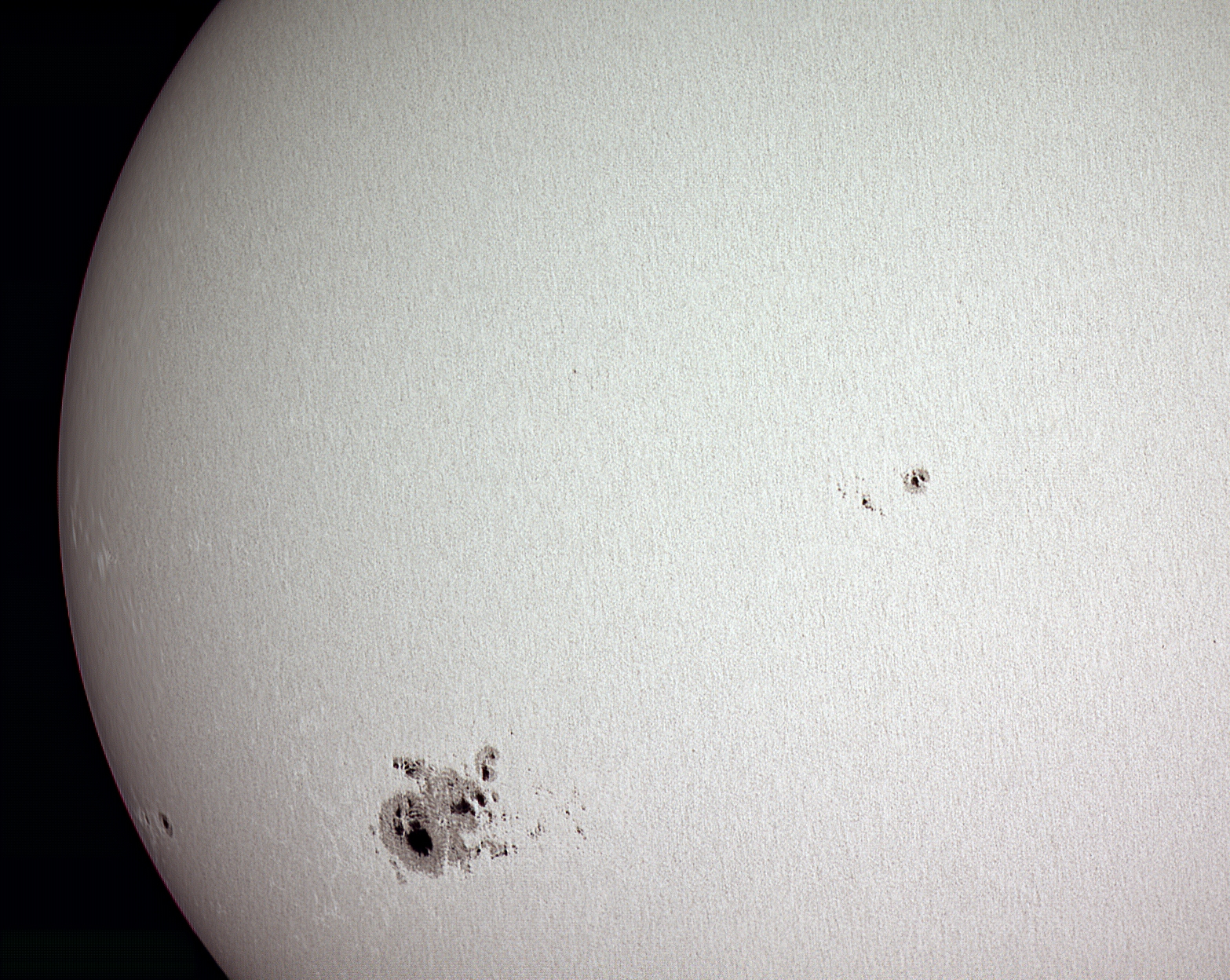 Solar Equipment test - Sunspot AR2192