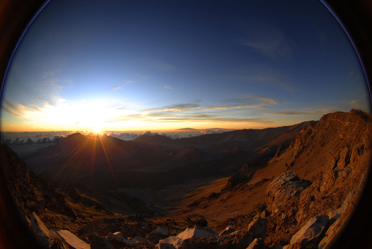 Sunrise at Kalahaku Overlook, Haleakala